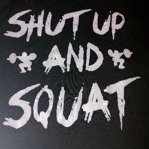 "Squat" Sz S-M Workout Tank